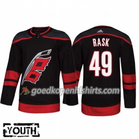 Carolina Hurricanes Victor Rask 49 Adidas 2018-2019 Alternate Authentic Shirt - Kinderen